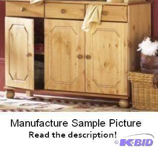 lot 101 image: Natural Finish Sideboard - 46.25" W x 31...