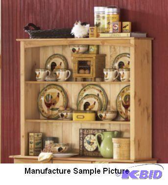 lot 102 image: Pine Hutch - Hutch has two fixed shelves - 43...