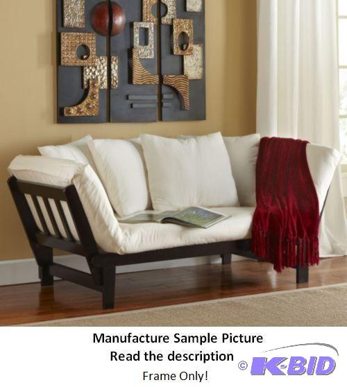 lot 113 image: Futon Lounger Frame - Frame Only - Espresso ...