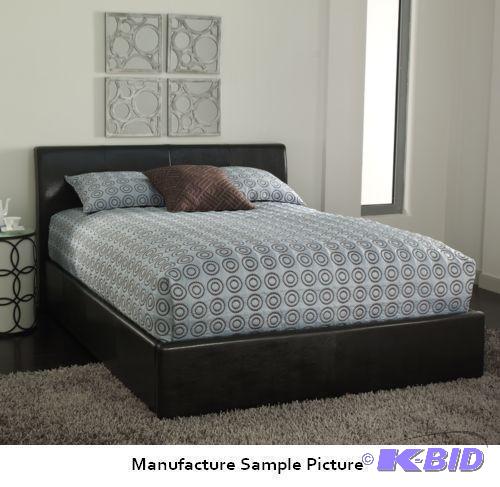 lot 129 image: Queen Size Platform Bed Exclusive (63" w...