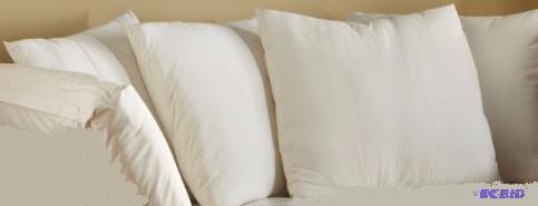 lot 132 image: Four Futon Pillows - Ivory - Four plush pillo...