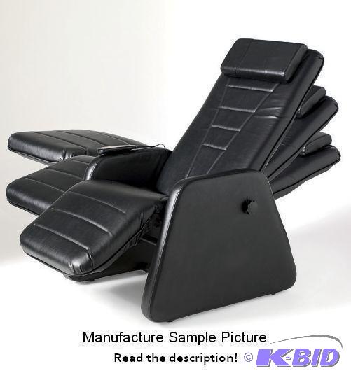lot 158 image: Black Like Leather Zero Gravity Massage Chair...