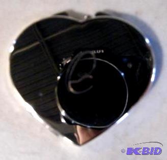 lot 176 image: Mirrored Compact Mirror - 2.5" long - Ha...