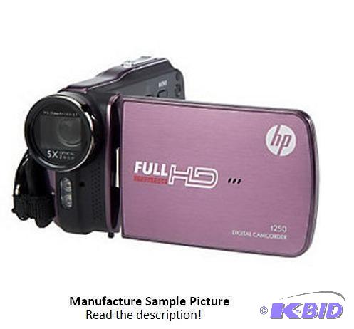 lot 32 image: HP Digital Camcorder - Purple - Model t250 - ...