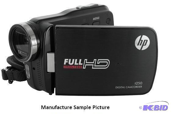 lot 9 image: HP Digital Camcorder - Black - Model t250 - F...