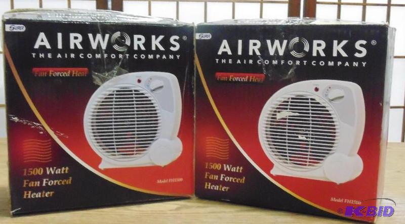 NEW Airworks Fan Forced Heaters, Lot of 2.&nb...