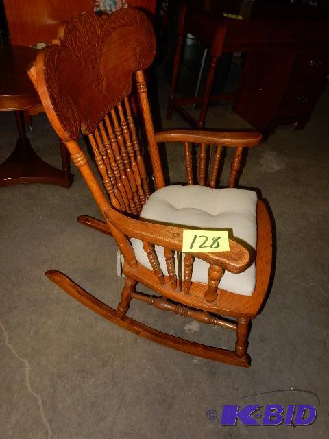 Solid Oak Rocker