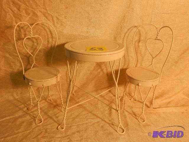 Miniature Ice Cream Table and Chairs