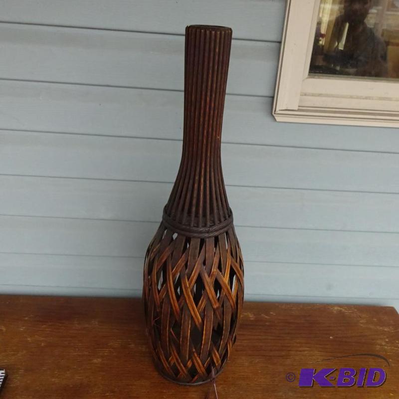 Decorative artificial flower holder. 25&quot...