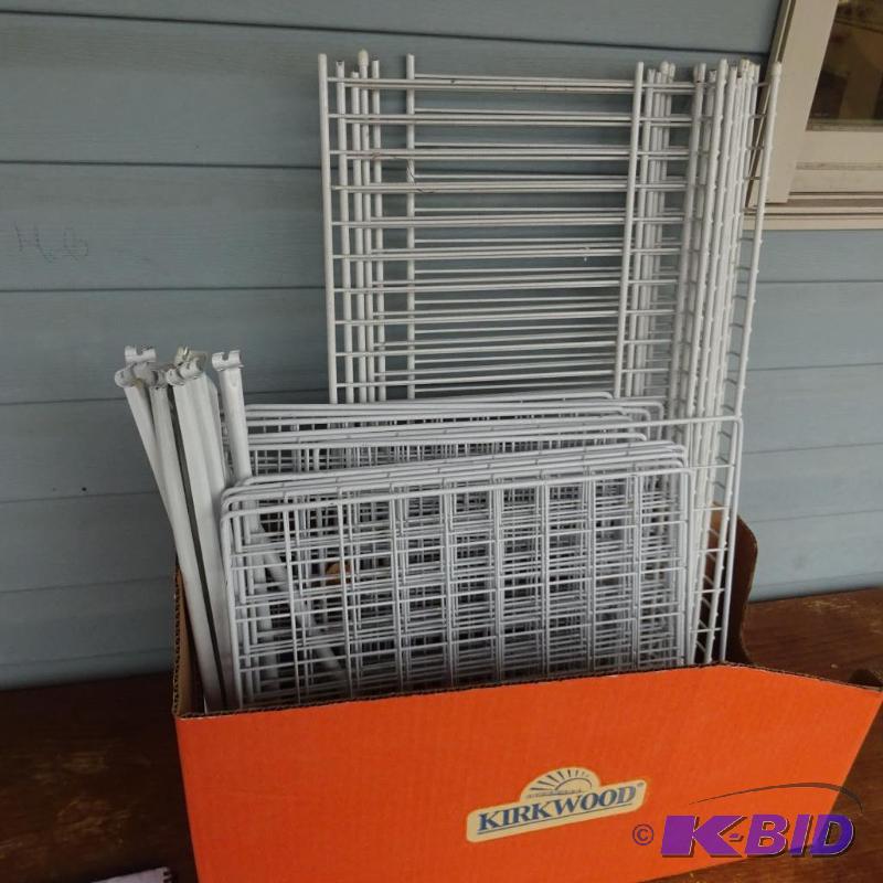 Misc wire grid and shelving supports...