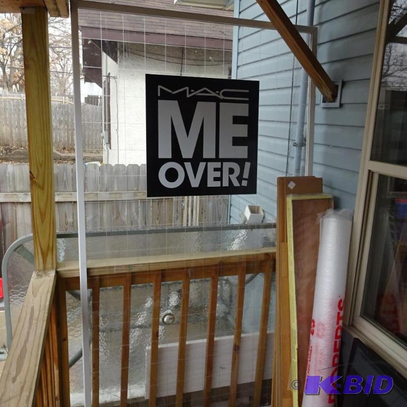Aluminum framed window. Glass is plexi glass....