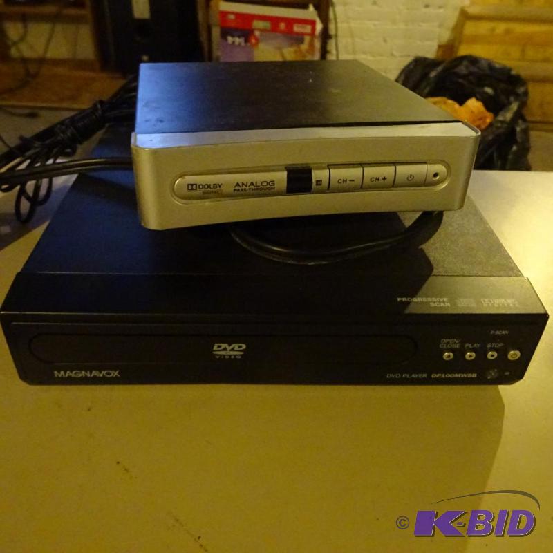 Magnavox DVD player. RCA STB7766C converter b...