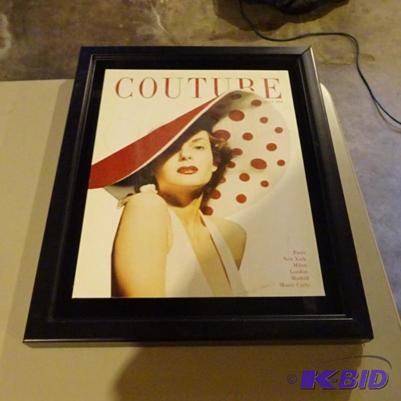 15 x 18 frame with couture print...