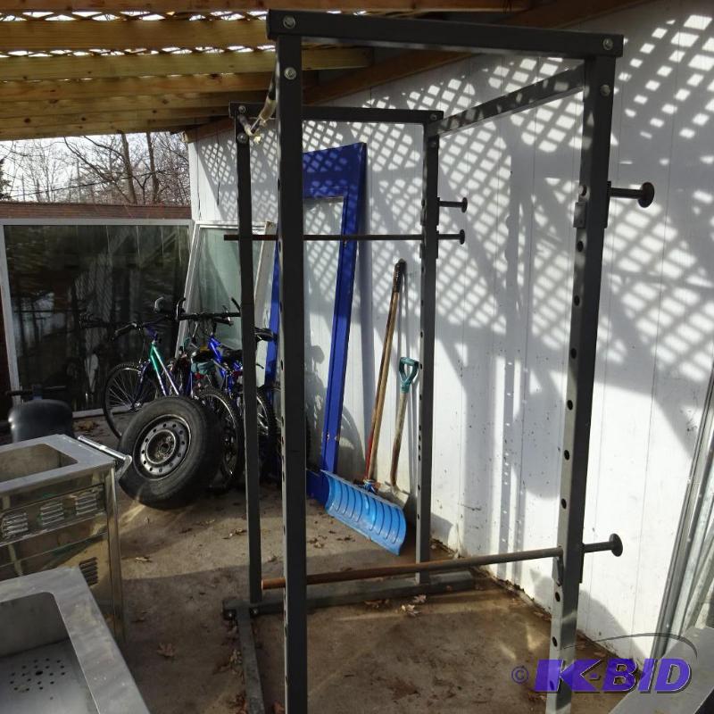 Weight lifting frame used to hold your barbel...