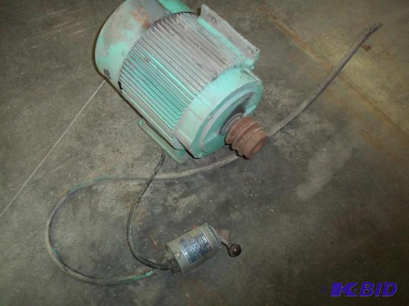 2 Hp electric motor with switch...