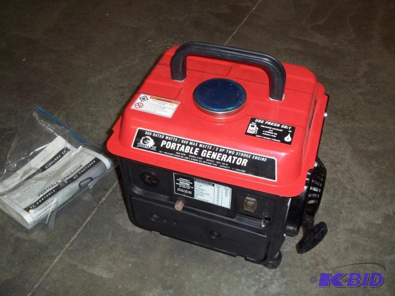 800w portable generator with 2 hp motor, cons...
