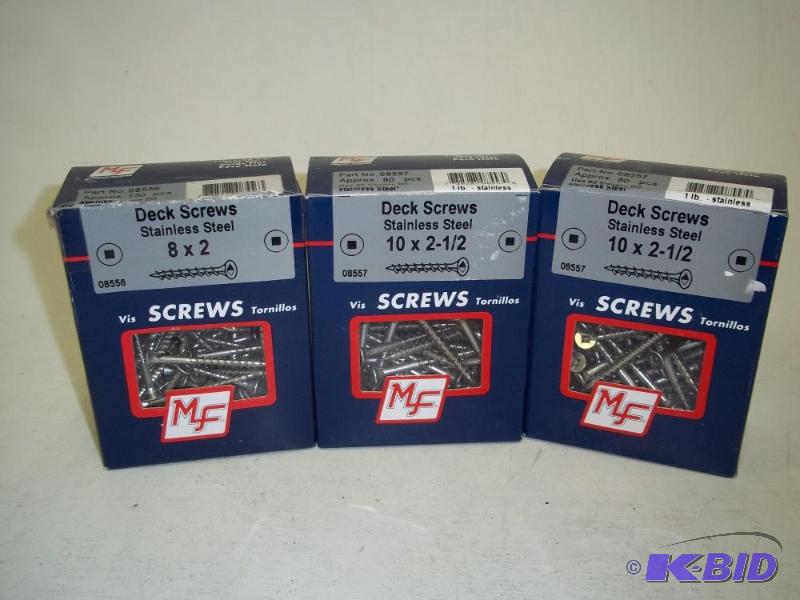 New 3 lbs stainless steel deck screws...