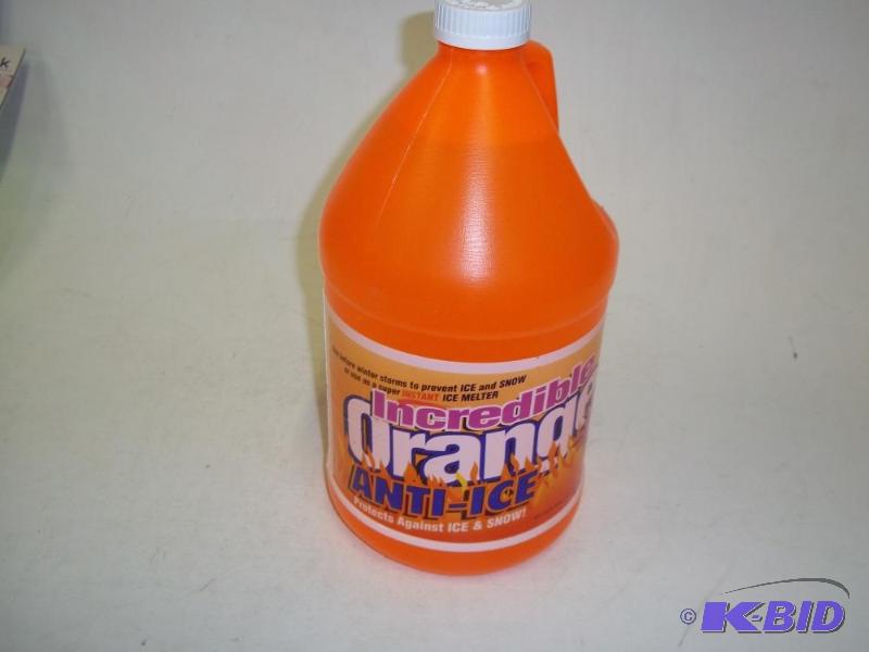 New One gallon orange anti ice...