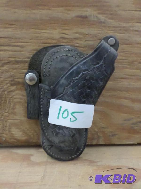 lot 105 image: B55-11W Leather Pistol Holster...