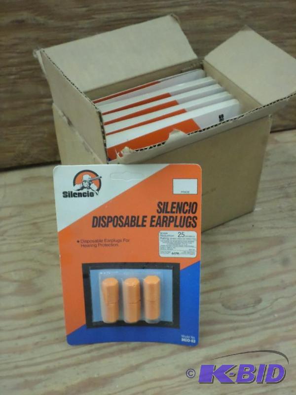 lot 109 image: (12) New 6-Packs Of Silencio Disposabel Ear P...