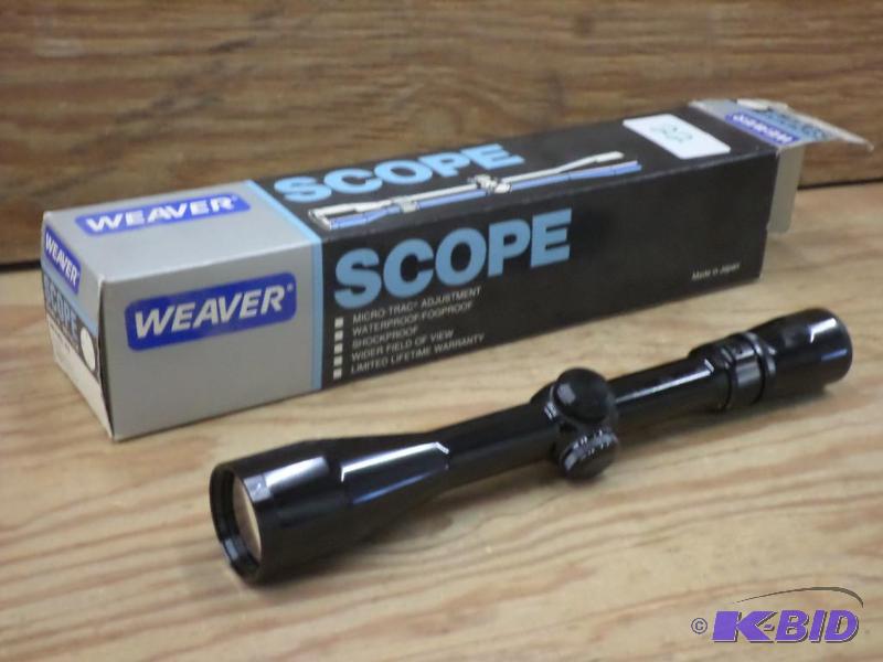 lot 22 image: New Weaver Dual-X Reticle Model VP 3x9x Sati...