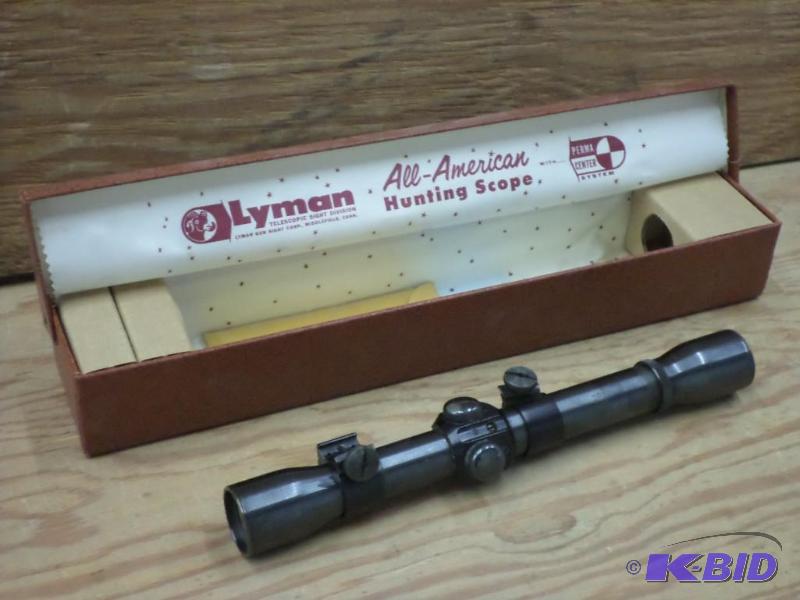 lot 27 image: Lyman All-American Scope Box With Weaver K4 R...