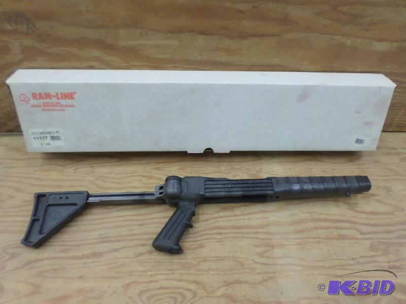 lot 6 image: New Ram-Line Synthetic 1022 Folding Rifle St...