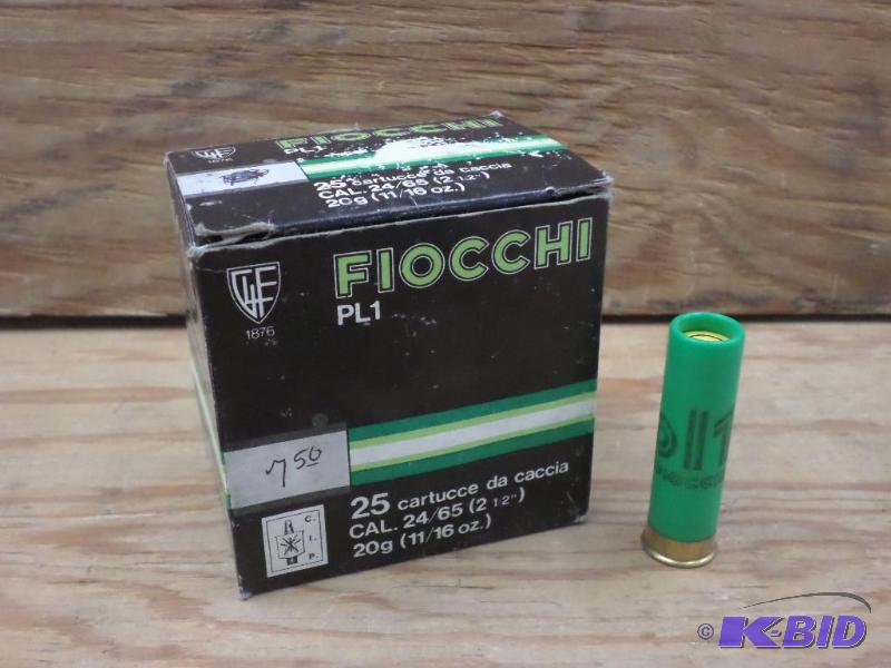 lot 67 image: (25) Rounds Fiocchi 24-Gauge Shotshells...