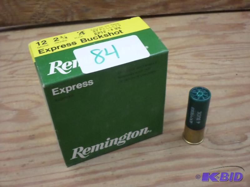 lot 84 image: (25) Rounds Remington Express 12-Gauge 2.75&q...