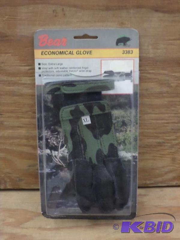lot 94 image: New Bear Size XL Archery Glove...