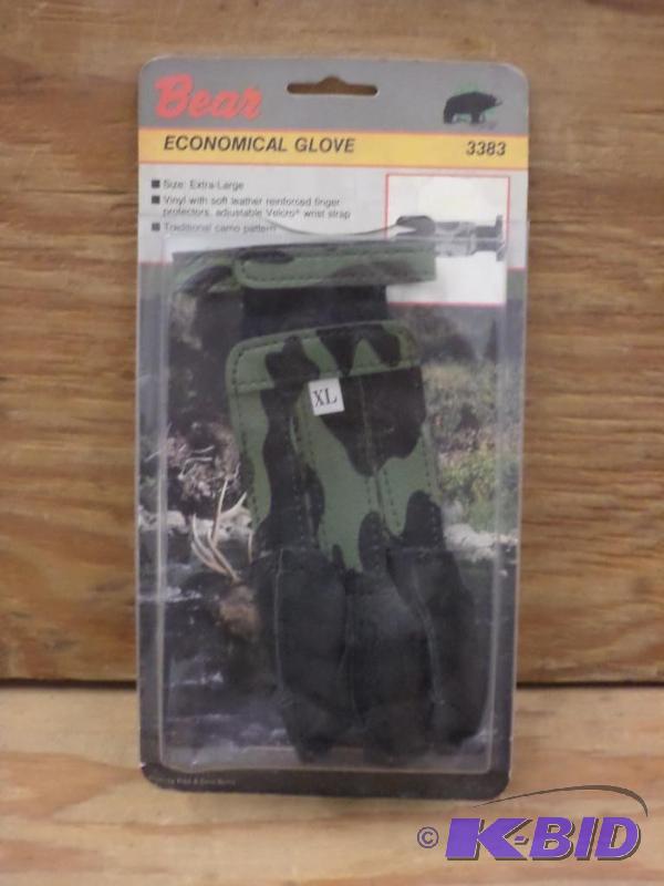 lot 95 image: New Bear Size XL Archery Glove...