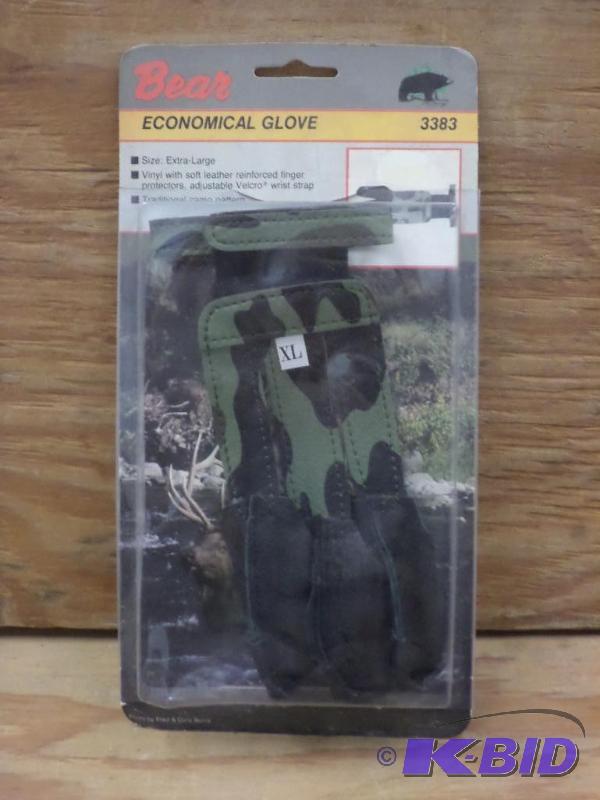 lot 96 image: New Bear Size XL Archery Glove...