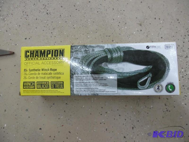 Winch rope
