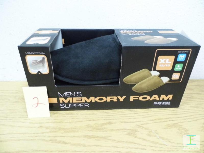 New Mens Memory Foam Slippers