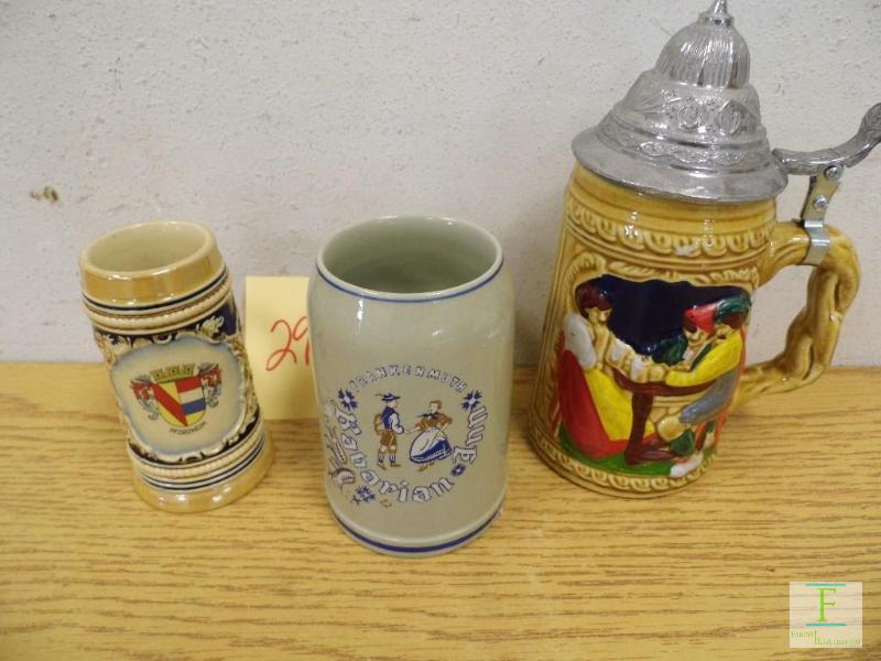 3 Beer Steins
