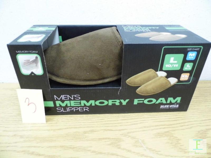 New Mens Memory Foam Slippers