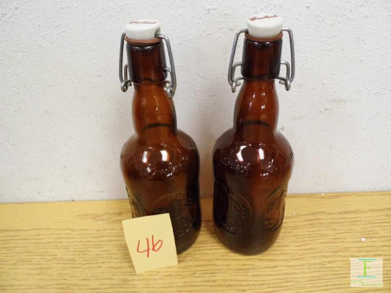2 Grolisch Bottles