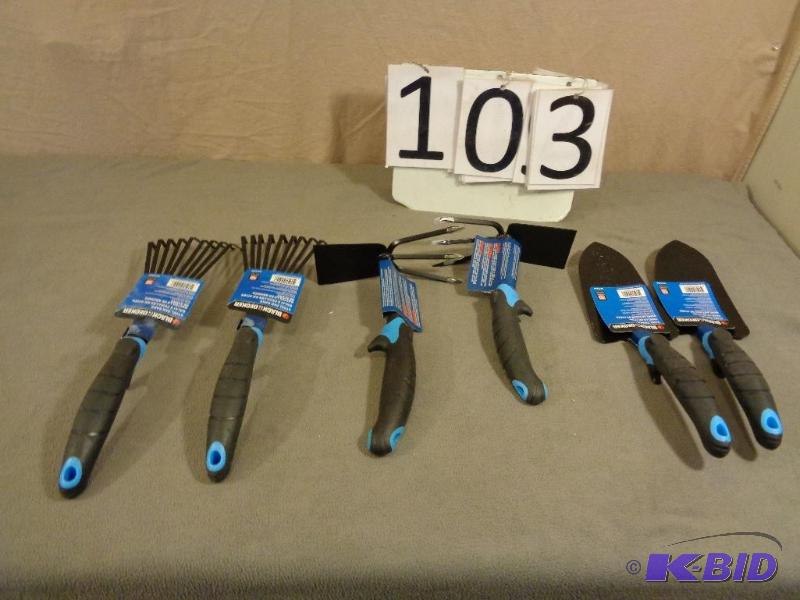 2 New Display Model Steel Trowels, 2 Steel Cu...