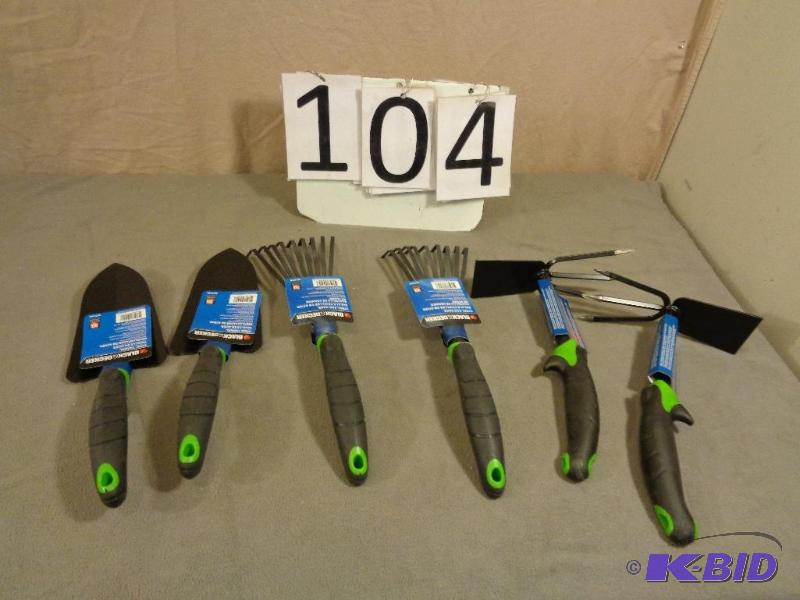 2 New Display Model Steel Trowels, 2 Steel Cu...