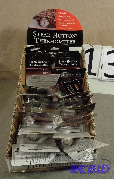 21 New Display Model Steak Button Thermometer...