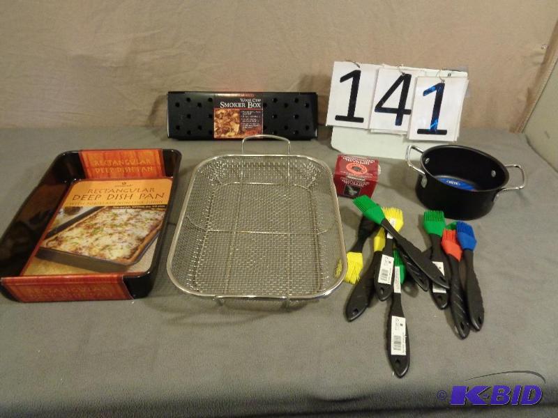 New Display Model Deep Dish Pan, Basket, Brus...