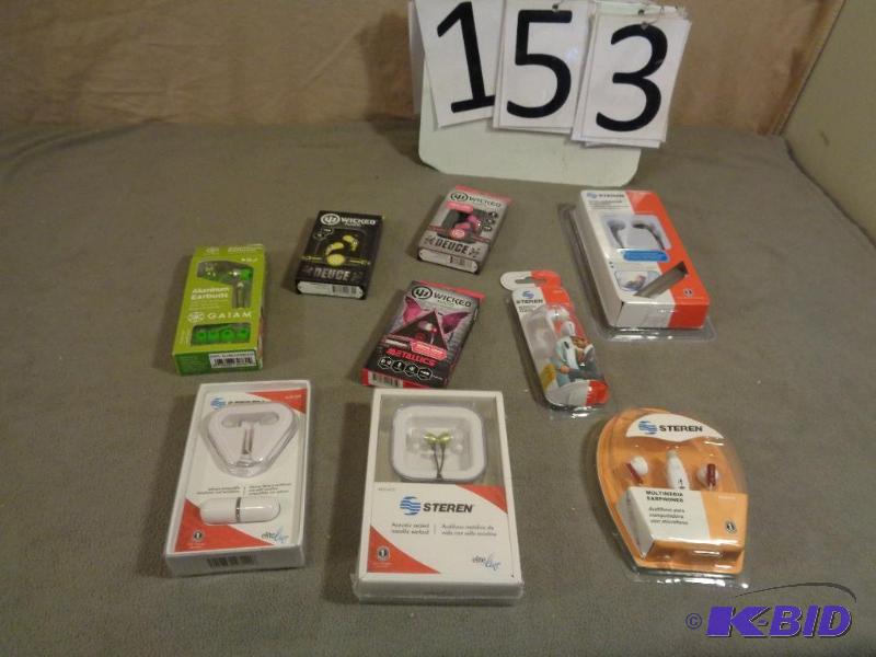 9 New Assorted Ear Buds  Ear Phones....