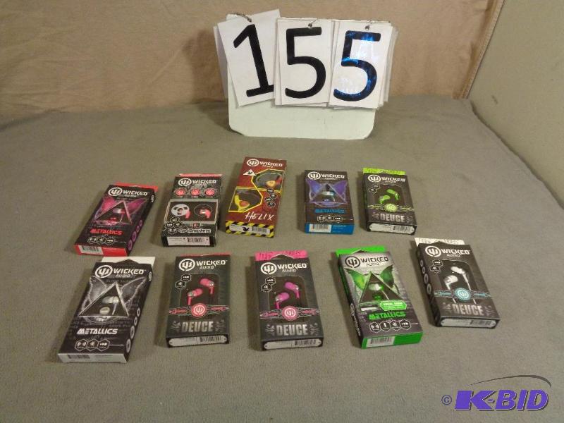 10 Pair of New Wicked Audio Ear Buds....