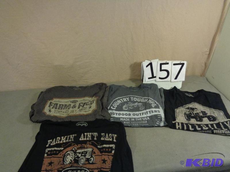 4 New Display Model Size Medium T Shirts....