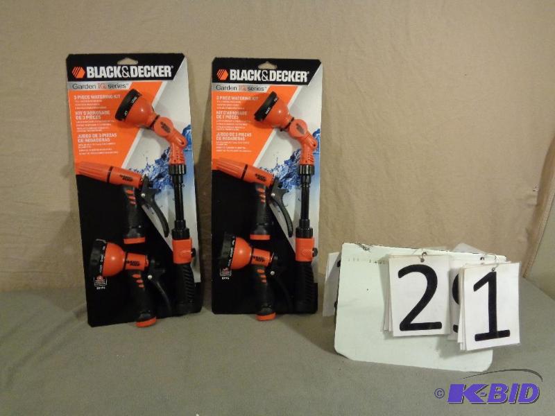 2 New Black and Decker 3 Piece Watering Kits....