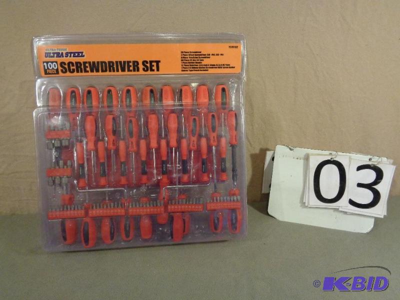 New Ultra Steel 100 Piece Screwdriver Set....
