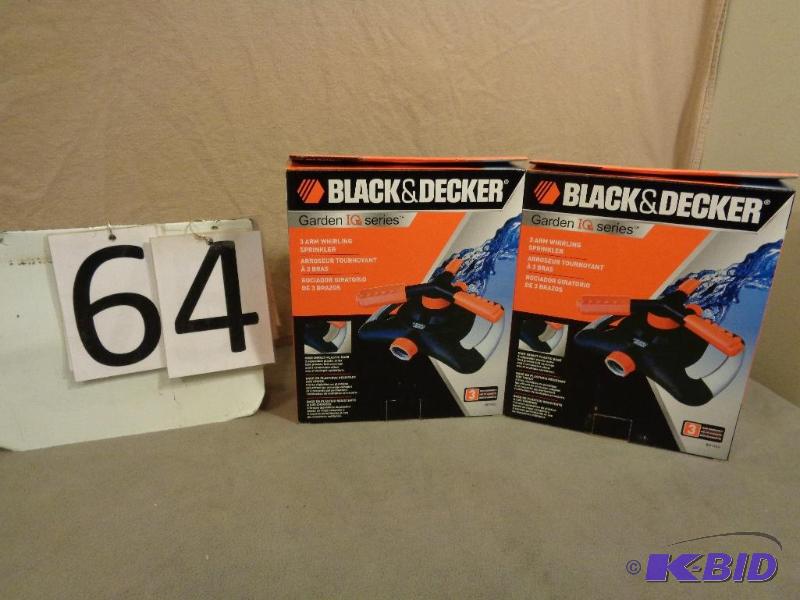 2 New Black and Decker 3 Ar Whirling Sprinkle...