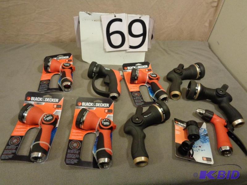 Lot of New Display Model Hose Spray Nozzles a...