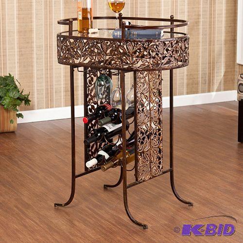 lot 100 image: Croft 9-Bottle Wine Storage Table