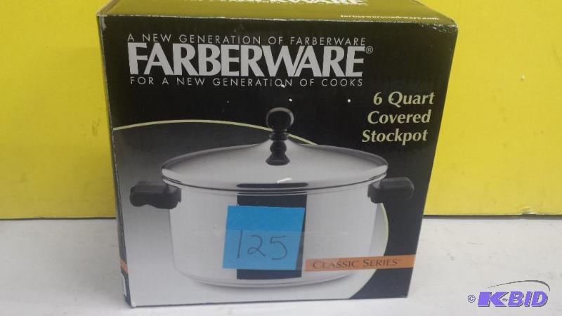 lot 125 image: Farberware 6 quart Cover Stockpot